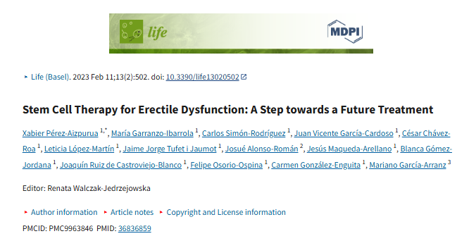 干細(xì)胞療法治療勃起功能障礙:邁向未來治療的一步 干細(xì)胞療法治療勃起功能障礙:邁向未來治療的一步