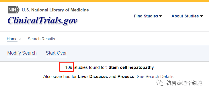 目前已經(jīng)有109項關于干細胞治療慢性肝病的臨床研究
