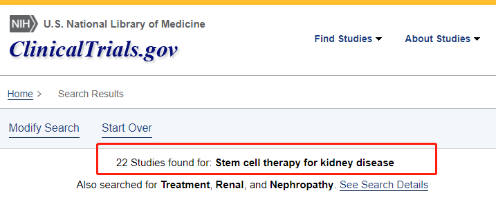 間充質(zhì)干細(xì)胞治療腎病的臨床試驗