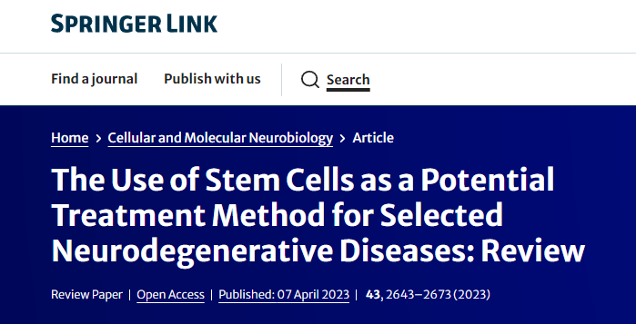 干細胞作為神經(jīng)退行性疾病的潛在治療方法之肌萎縮側(cè)索硬化篇