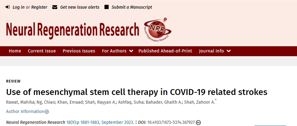 間充質(zhì)干細(xì)胞在治療新冠病毒導(dǎo)致的中風(fēng)中具有臨床價(jià)值 間充質(zhì)干細(xì)胞在治療新冠病毒導(dǎo)致的中風(fēng)中具有臨床價(jià)值