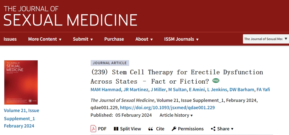 美國各州干細胞治療勃起功能障礙是事實還是虛構(gòu)？