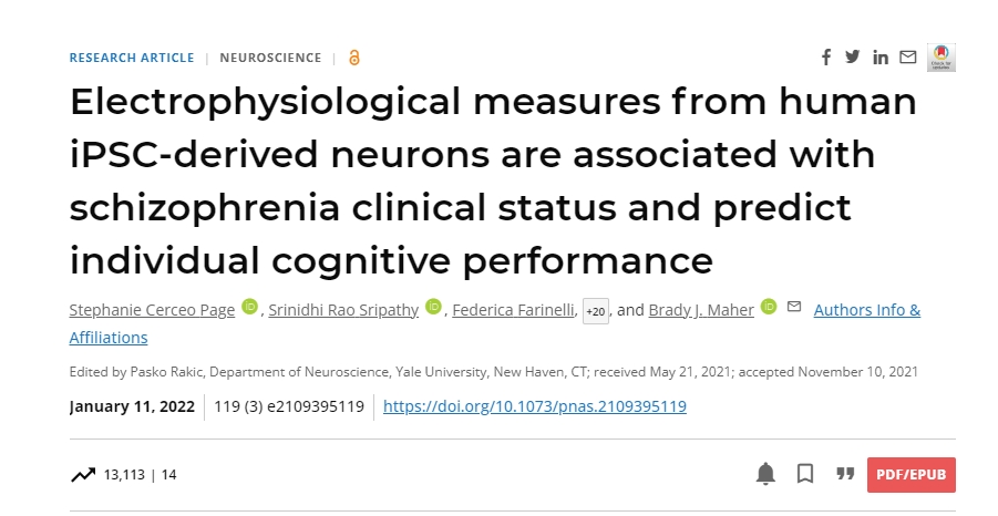 精神分裂癥患者的臨床癥狀可以通過源自神經(jīng)元的活動來預(yù)測來自患者自身的干細(xì)胞 精神分裂癥患者的臨床癥狀可以通過源自神經(jīng)元的活動來預(yù)測來自患者自身的干細(xì)胞