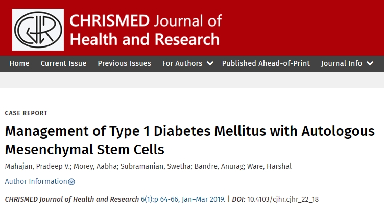 自體間充質(zhì)干細(xì)胞治療1型糖尿病 自體間充質(zhì)干細(xì)胞治療1型糖尿病