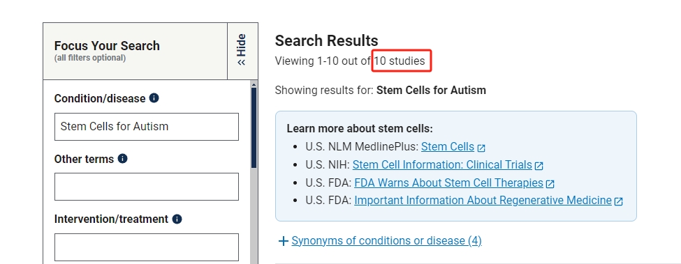 干細(xì)胞治療自閉癥的臨床研究進(jìn)展 干細(xì)胞治療自閉癥的臨床研究進(jìn)展