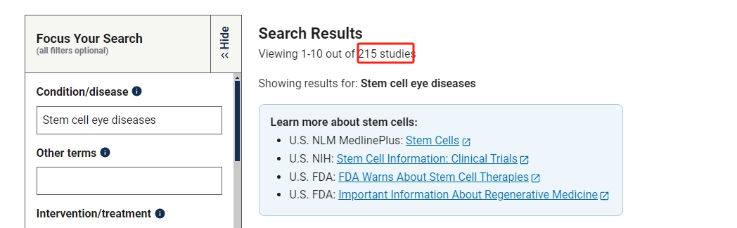 干細胞治療眼部疾病的臨床研究進展 干細胞治療眼部疾病的臨床研究進展
