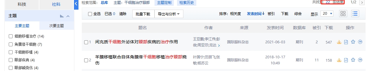 干細胞治療眼部疾病的臨床研究進展 干細胞治療眼部疾病的臨床研究進展