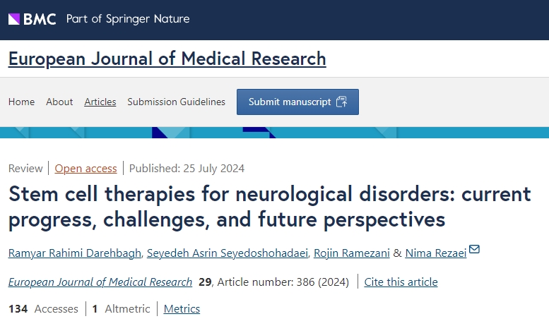 新綜述總結(jié)：干細(xì)胞治療9種神經(jīng)系統(tǒng)疾病的當(dāng)前進(jìn)展、挑戰(zhàn)和未來(lái)前景