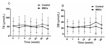 人臍帶間充質(zhì)干細(xì)胞（hUC-MSC）治療對肝硬化失代償期患者肝功能的影響