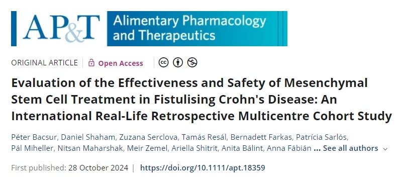 國際真實案例：評估間充質(zhì)干細(xì)胞治療瘺性克羅恩病的有效性和安全性