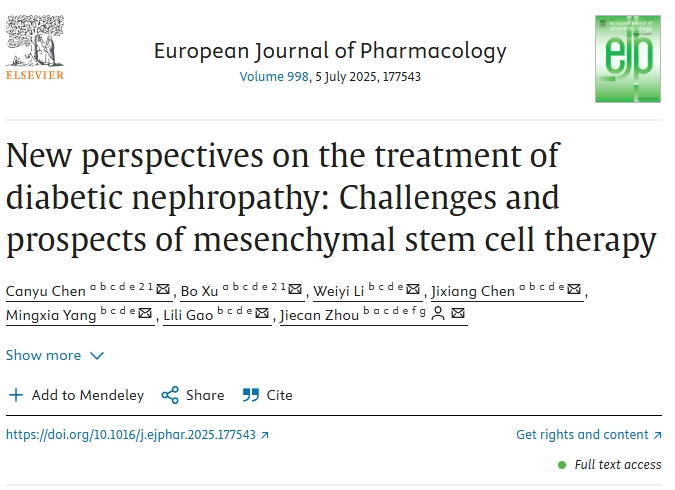 糖尿病腎病治療的新視角：間充質(zhì)干細(xì)胞治療的挑戰(zhàn)與前景