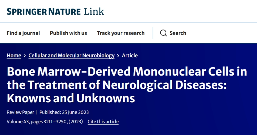 骨髓來源的單核細胞在神經系統(tǒng)疾病治療中的應用：已知與未知