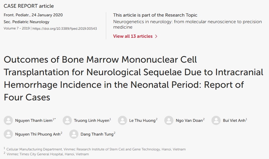 骨髓單核細胞移植治療新生兒顱內(nèi)出血后遺癥的療效觀察：附4例報告