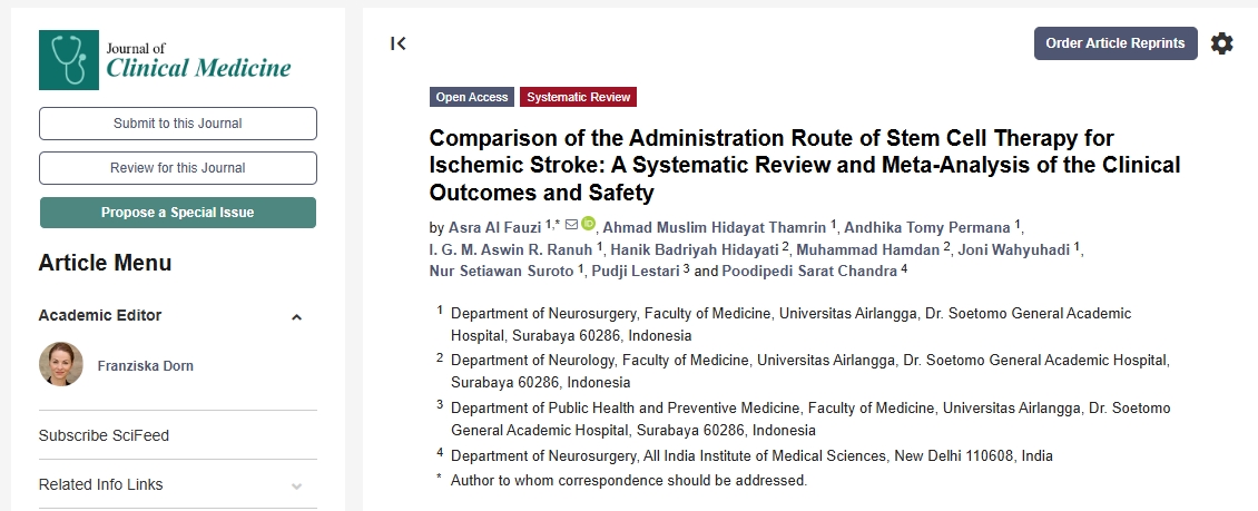 缺血性卒中干細(xì)胞治療給藥途徑的比較:臨床結(jié)果和安全性的系統(tǒng)評價與薈萃分析 缺血性卒中干細(xì)胞治療給藥途徑的比較:臨床結(jié)果和安全性的系統(tǒng)評價與薈萃分析