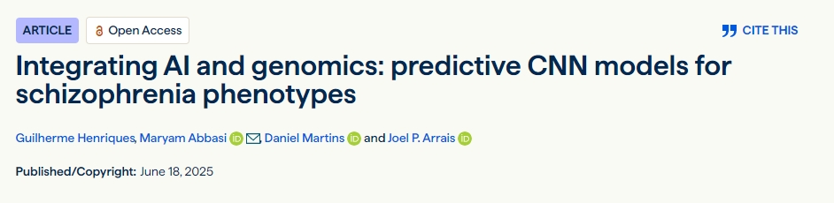 整合人工智能和基因組學(xué)：精神分裂癥表型的預(yù)測 CNN 模型