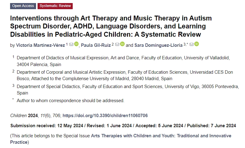 藝術(shù)療法和音樂(lè)療法對(duì)兒童自閉癥譜系障礙、注意力缺陷多動(dòng)癥、語(yǔ)言障礙和學(xué)習(xí)障礙的干預(yù)：系統(tǒng)評(píng)價(jià)