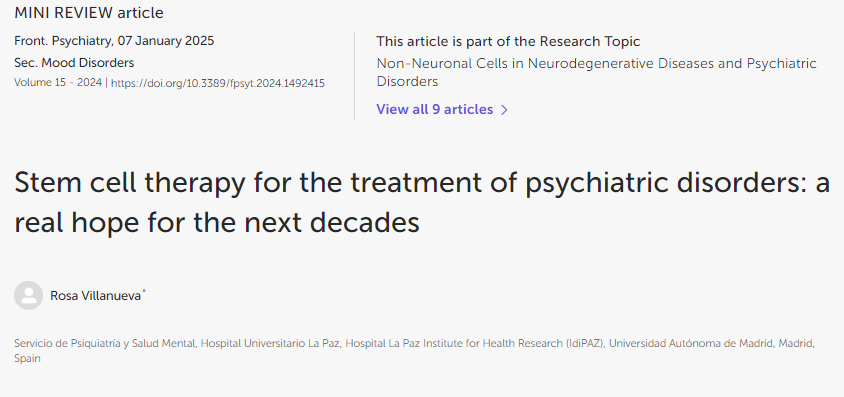 干細(xì)胞療法治療精神疾?。何磥?lái)幾十年的真正希望