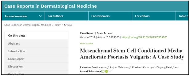間充質(zhì)干細(xì)胞條件培養(yǎng)基改善尋常型銀屑?。喊咐芯? style=
