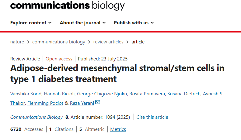 脂肪來(lái)源間充質(zhì)干細(xì)胞在1型糖尿病治療中的應(yīng)用