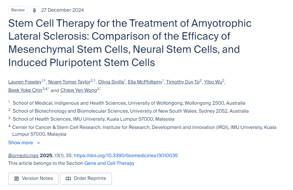 干細(xì)胞療法治療肌萎縮側(cè)索硬化癥：間充質(zhì)干細(xì)胞、神經(jīng)干細(xì)胞和誘導(dǎo)多能干細(xì)胞療效的比較