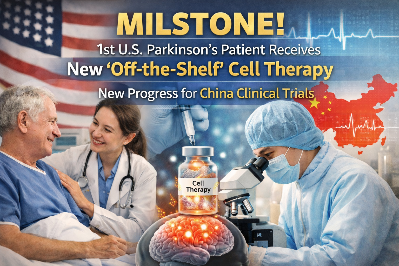 里程碑！美國(guó)首位帕金森病患者接受新型“即用型”細(xì)胞療法，中國(guó)臨床亦迎新進(jìn)展